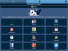 Tablet Screenshot of dnvappliance.com